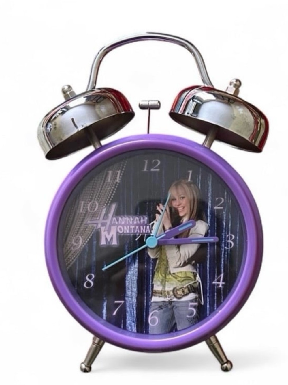 hannah montana y2k disney channel purple alarm clock